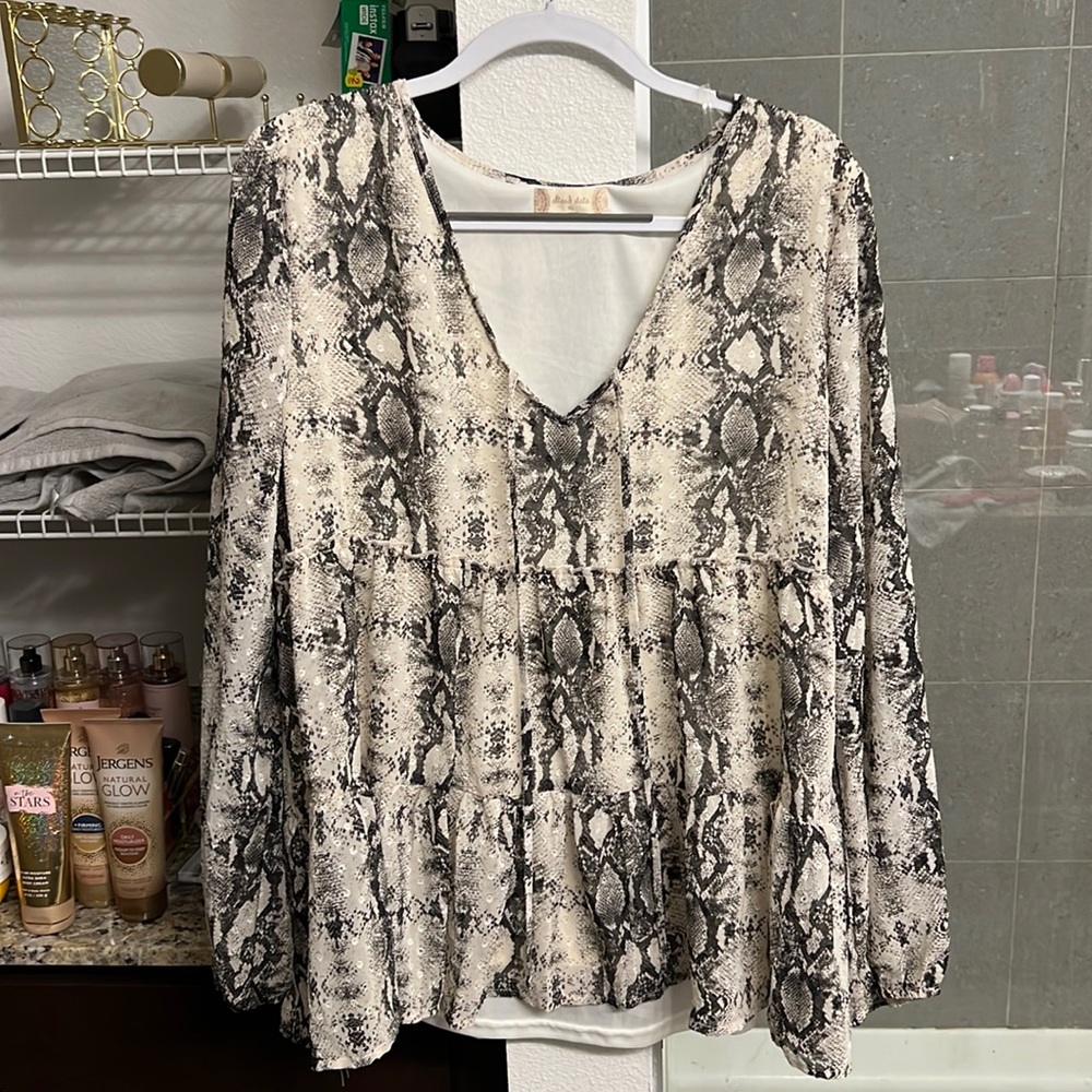 Snakeskin blouse